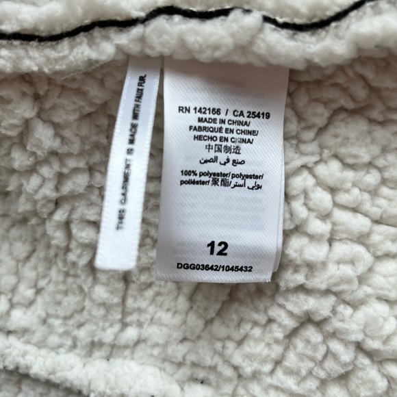 Girls sherpa motorcycle jacket by Splendid size 12 - Picture 10 of 12